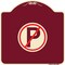 Signmission Designer Series No Parking, Burgundy Heavy-Gauge Aluminum Sign, 18" x 18", BU-1818-23655 A-DES-BU-1818-23655 - alternate 1